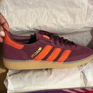 Adidas Spezial in Burgundy and Orange